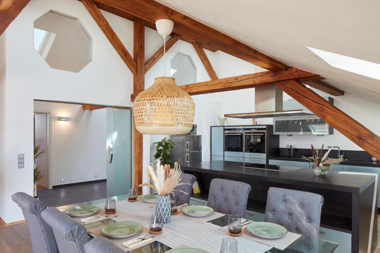 ⸨⸩ Sunset Penthouse: Messe - Siemens - Db - Man ⸨⸩ Apartment Nuremberg ภายนอก รูปภาพ